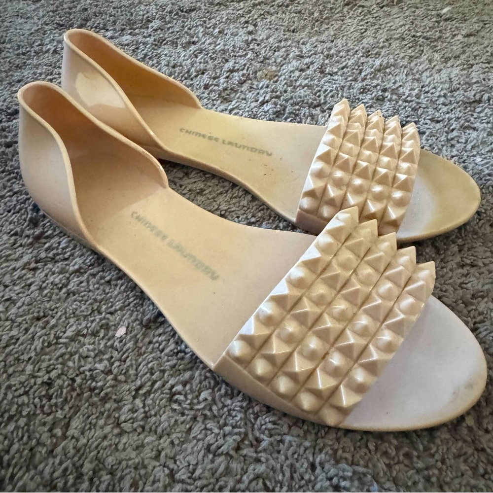 Chinese Laundry - pastel light pink jelly flats